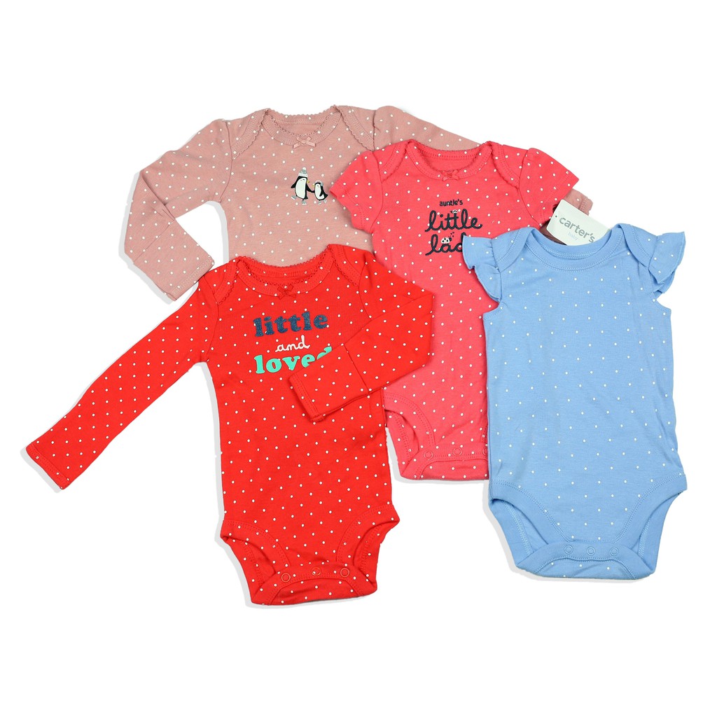 Bodysuit cho bé ngắn tay cánh cam chất liệu cotton  từ 0-24 tháng ❤17646410A