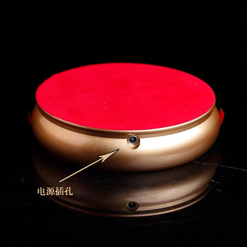 [PBMC] Đế tròn tám cát tường lưu ly (cắm đèn led) bày tượng