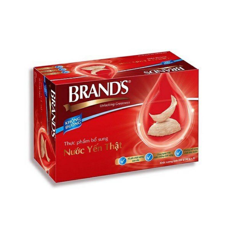 Nước Yến Brand's 42ml và 70ml (6 hủ) nhập khẩu thái lan