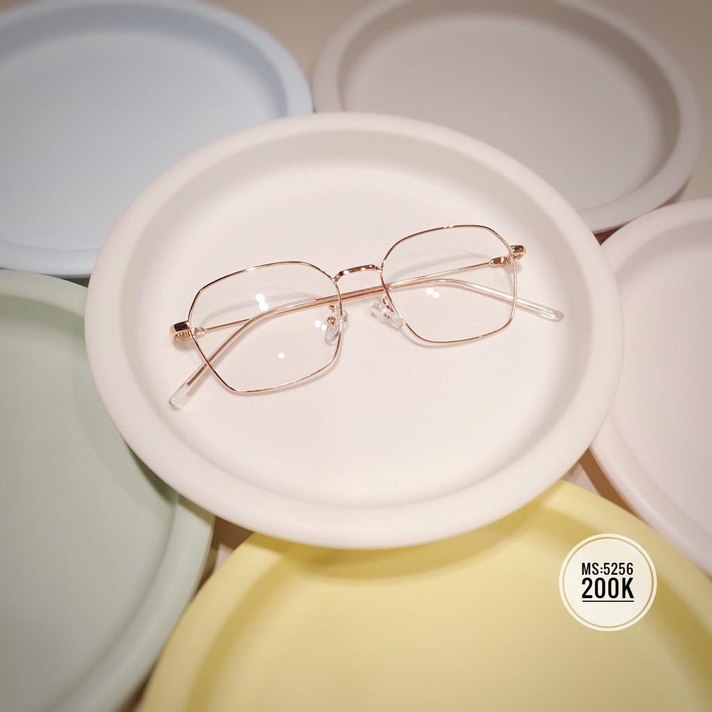 Gọng Kính Cận Kim Loại VENUS Dáng Mắt Vuông 5256 - Lắp Mắt Cận Theo Yêu Cầu