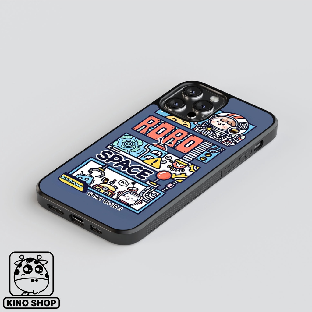 Ốp lưng iPhone KINOSHOP Rorojump viền dẻo đen silicon TPU chống ố vàng , chống va đập [ KN87 ]