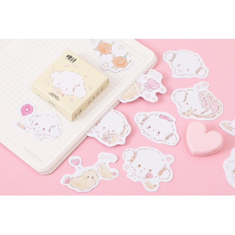 Hộp 45 miếng sticker mẫu thỏ soft mik
