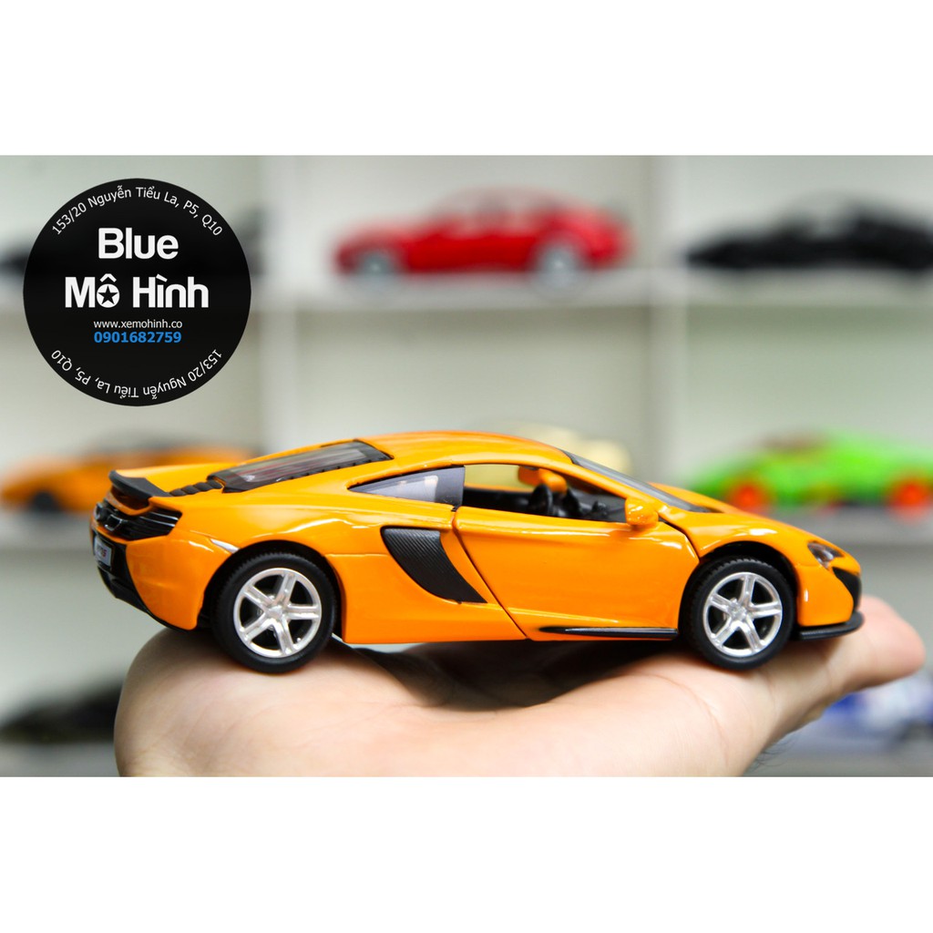 Blue mô hình | Mô hình xe Mclaren 650S 1:36 Cam