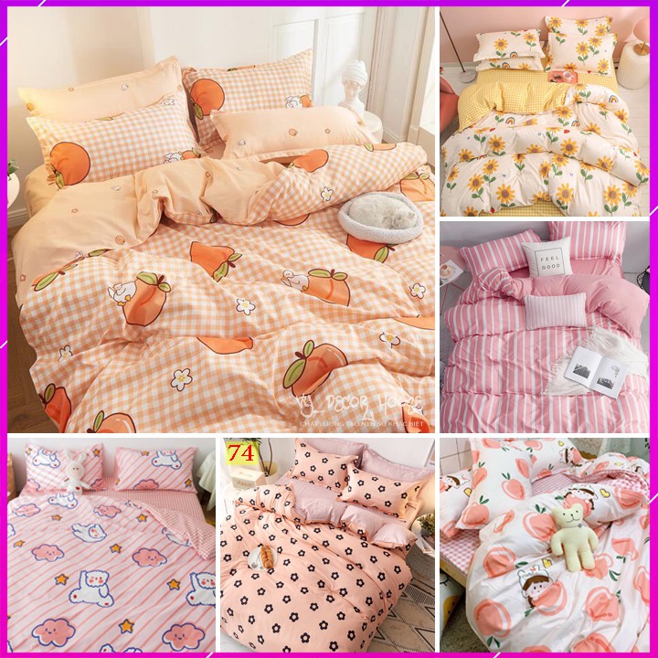 Bộ Drap Ga Giường Màu Hồng Pink Cotton Poly Cao Cấp Cực Xinh Chống Co Rút Sợi Hàng Nhập Khẩu Cao Cấp