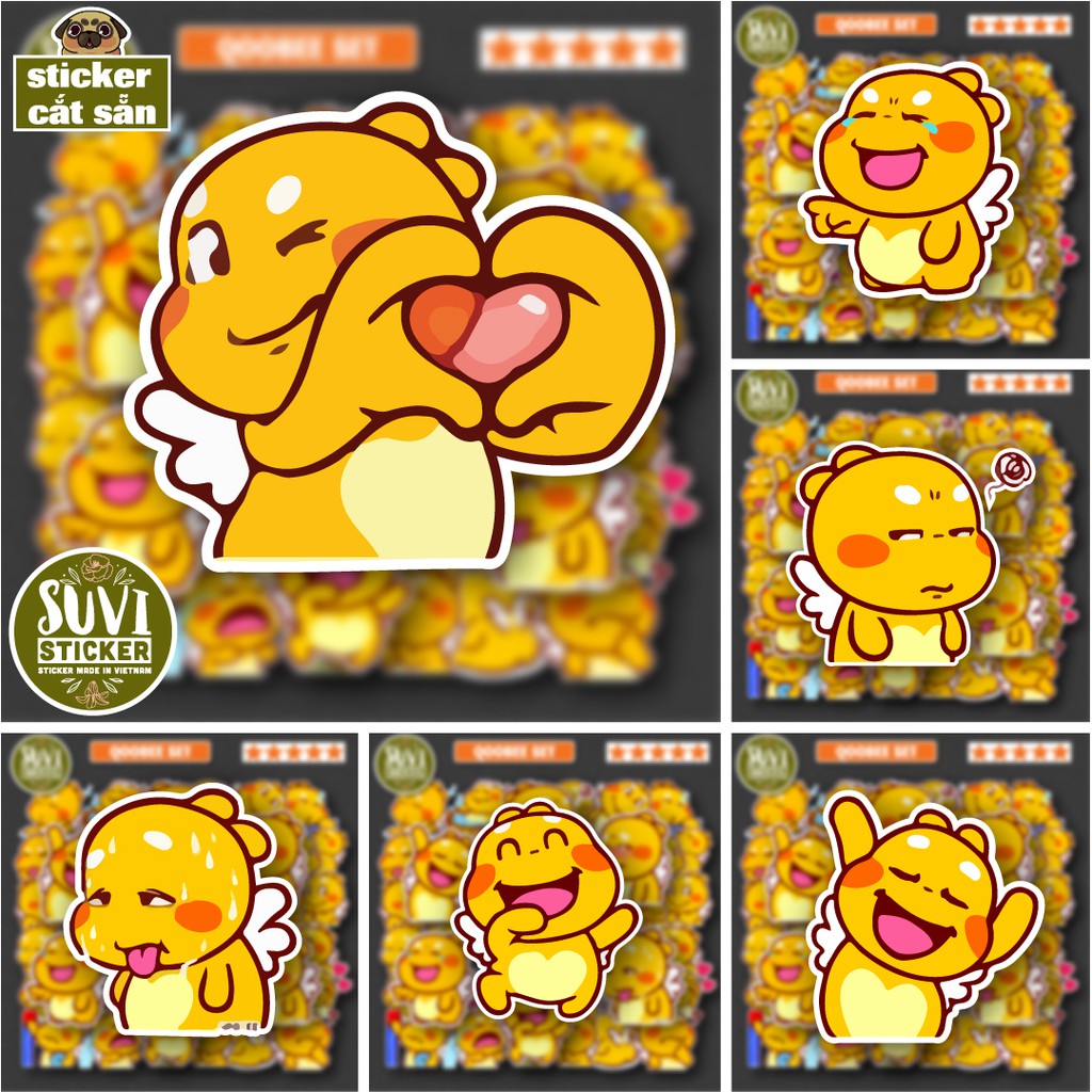 50 Sticker Rồng dễ thương chống nước sticker dán laptop, điện thoại, đàn guitar, mũ bảo hiểm, vali. MSP: SV124