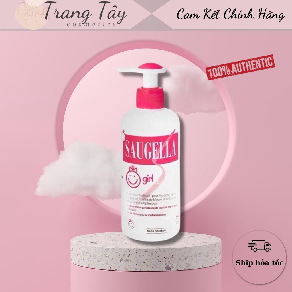 DUNG DỊCH VỆ SINH TRẺ EM CHO BÉ GÁI SAUGELLA- Pháp