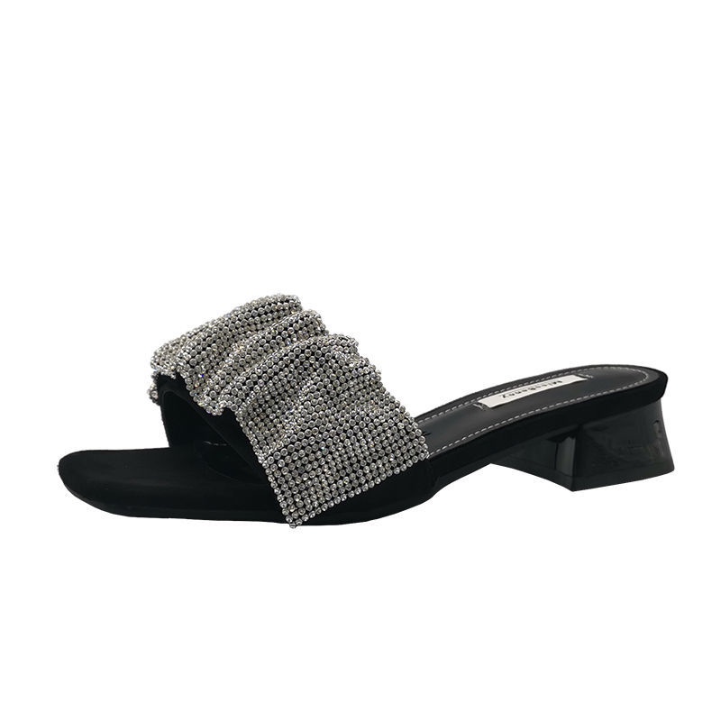 Jiashucheng Giày Sandal Gót Thấp Hở Ngón Thời Trang Nữ Dạo Phố Sành Điệu