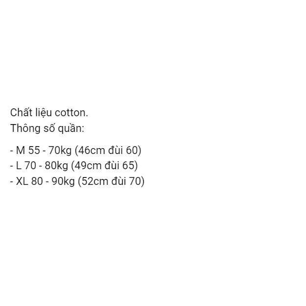Quần đùi short QC4 2 sọc Full Cotton