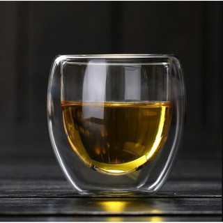Cốc thủy tinh 2 lớp cách nhiệt cao cấp dung tích 250ml.