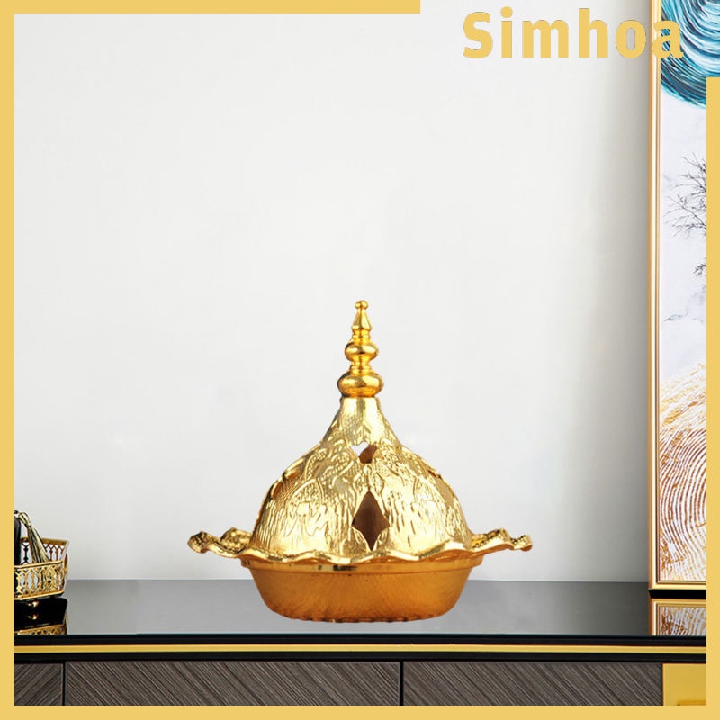 Lư đốt trầm hương bằng kim loại thiết kế nhỏ gọn tiện dụng cho yoga/ Spa