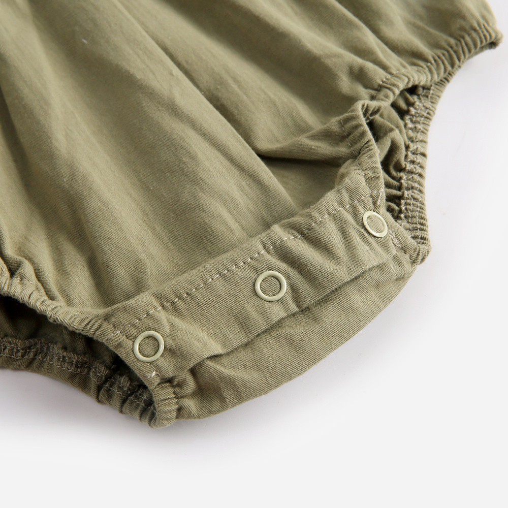 Sanlutoz Áo Liền Quần Cổ Peter Pan Bằng Cotton Dễ Thương Cho Bé Gái Sơ Sinh