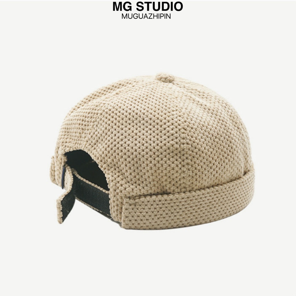 Mũ Nồi Tròn MG STUDIO Cotton Phối Vải Lưới Kiểu Dáng Đơn Giản Thời Trang