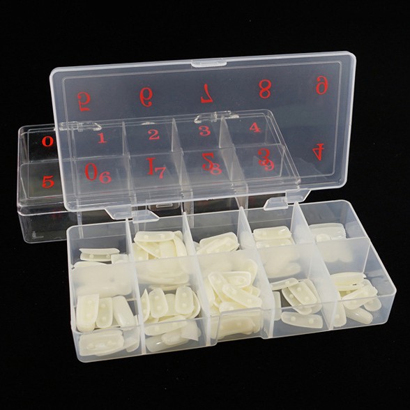 Khay đựng móng giả, hộp đựng móng giả nhựa cao cấp nail