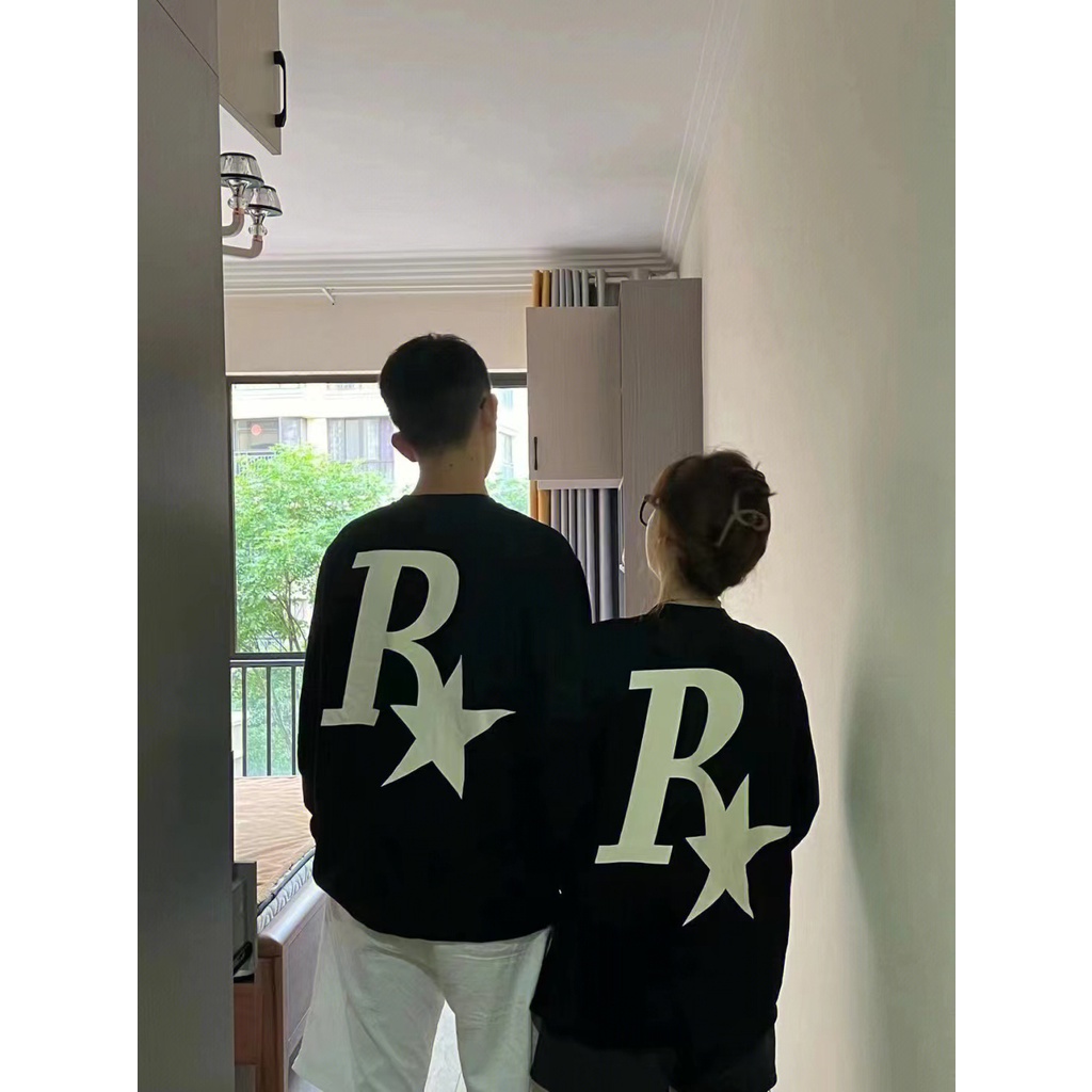 NRVP Áo Nỉ Dài Tay Oversize Phong Cách Hàn Quốc Mới Cho Nam Nữ