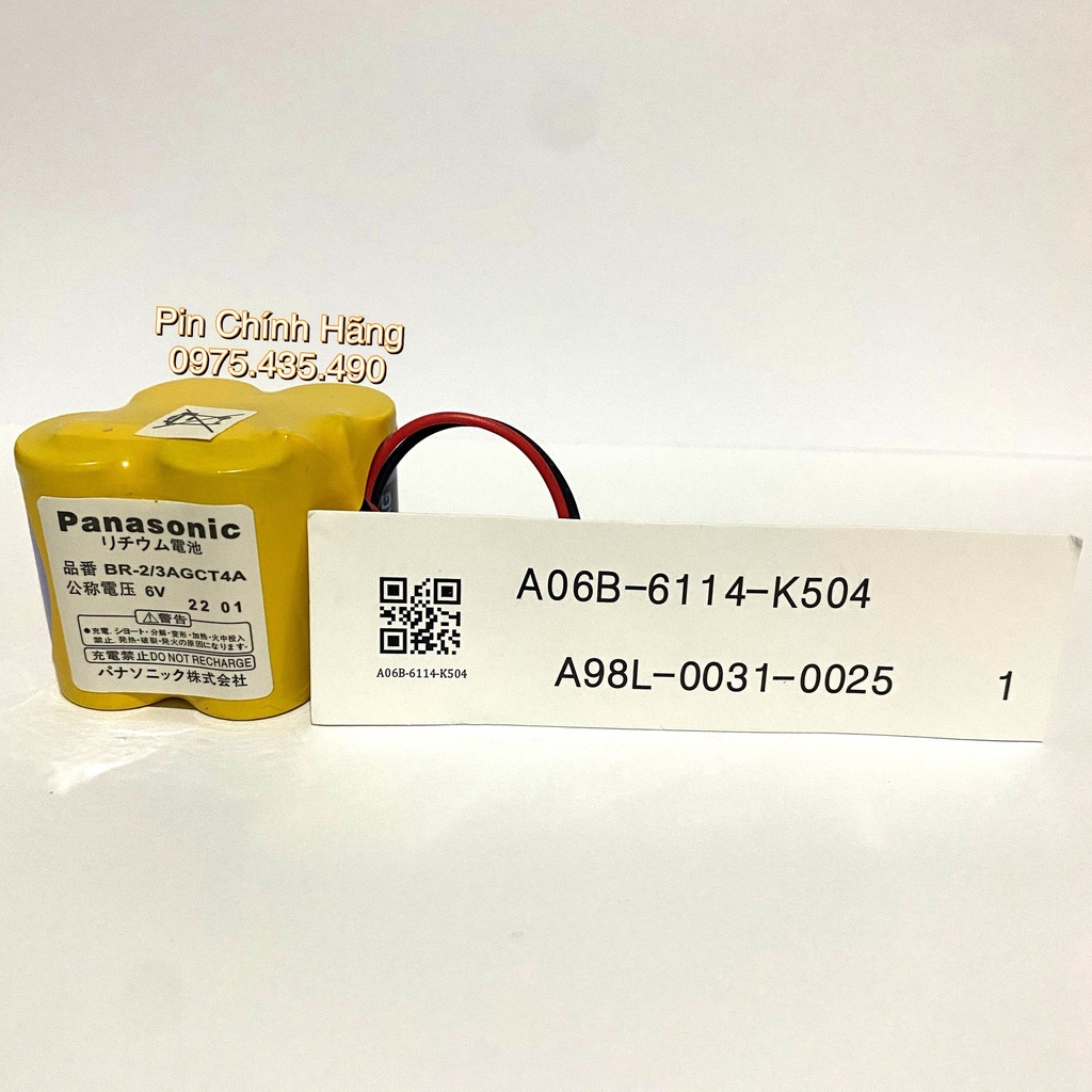 Pin BR-2/3AGCT4A Panasonic Nuôi Nguồn FANUC PLC 6V A06B-6114-K504 / A98L-0031-0025 Hàng Nhập Khẩu