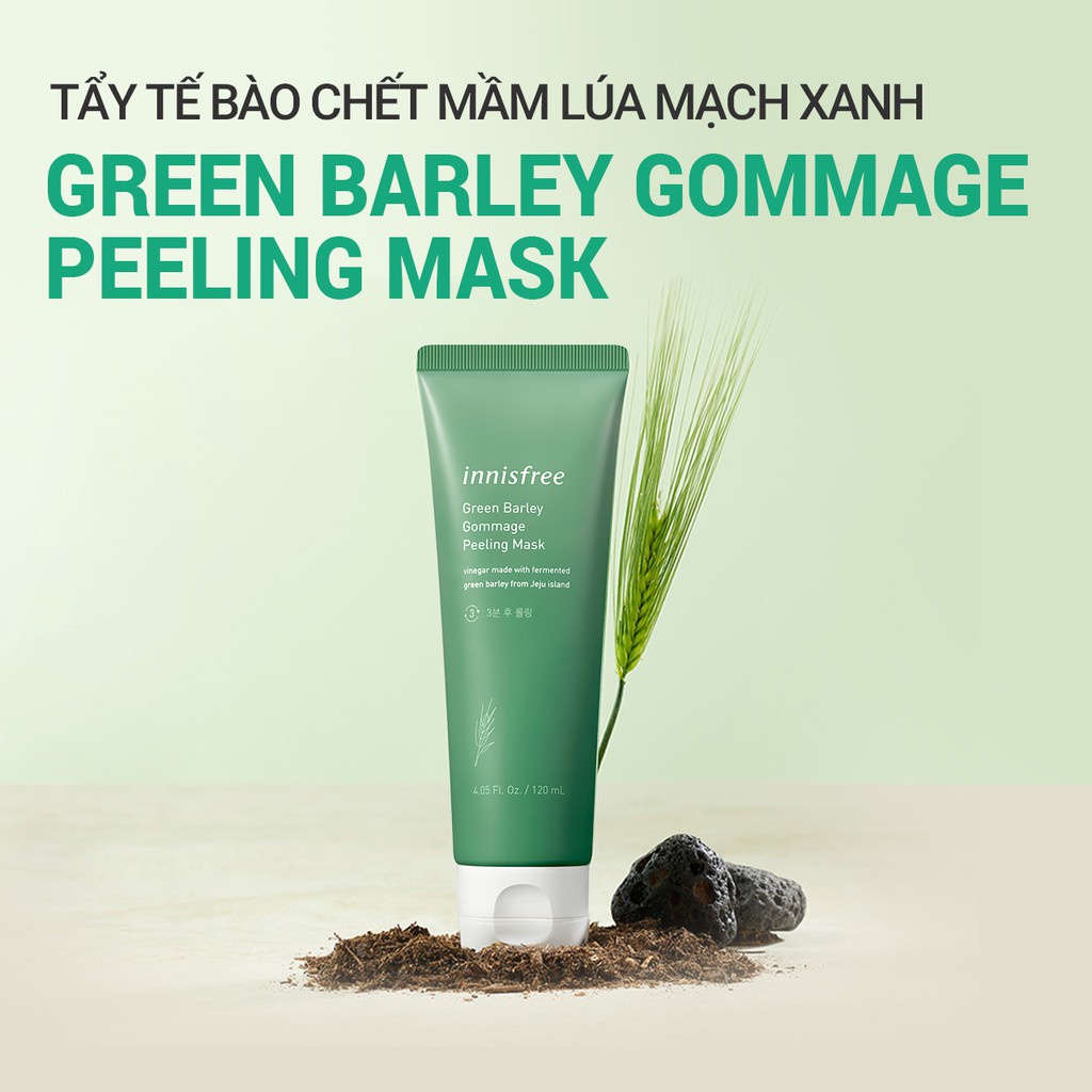 Mặt nạ tẩy tế bào da chết từ lúa mạch xanh innisfree Green Barley Gommage Mask 120ml