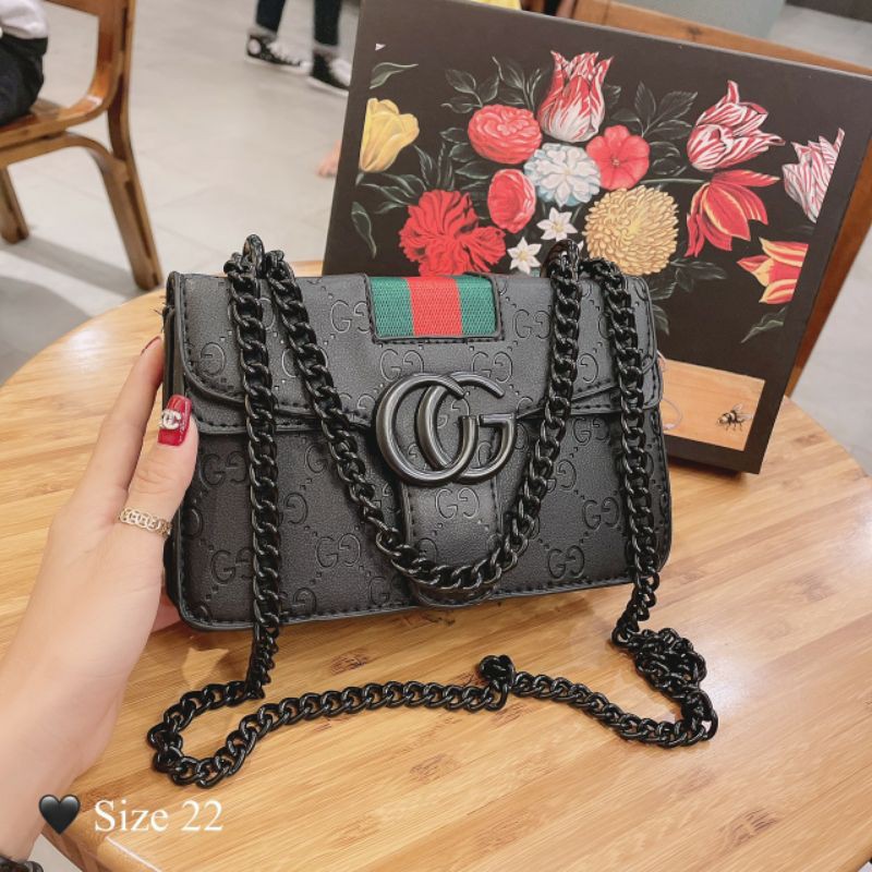 SALE 15/05 Túi xách nữ thời trang day logo full màu túi HP04 | BigBuy360 - bigbuy360.vn