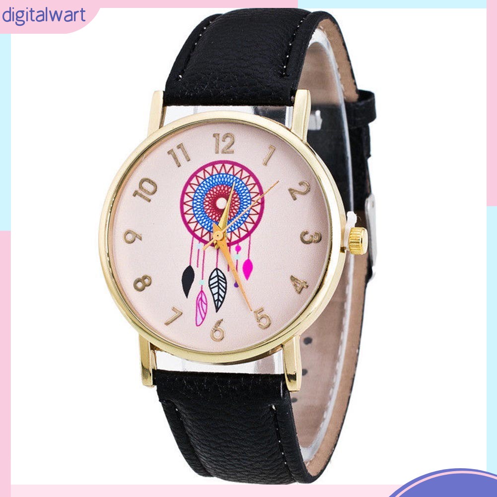 Đồng Hồ Geneva Dây Giả Da Thời Trang Cho Nữ