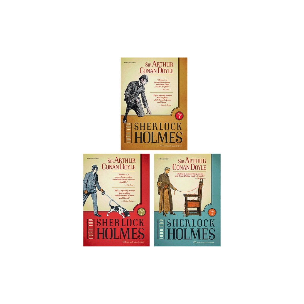 Sách - Trọn Bộ 3 Tập Sherlock Holmes Toàn Tập (Tái Bản)