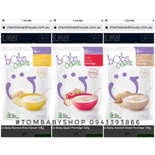 BỘT GẠO ĂN DẶM BUBS ORGANIC ÚC