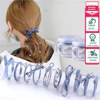Hộp 12 chun buộc tóc Hàn quốc sang chảnh