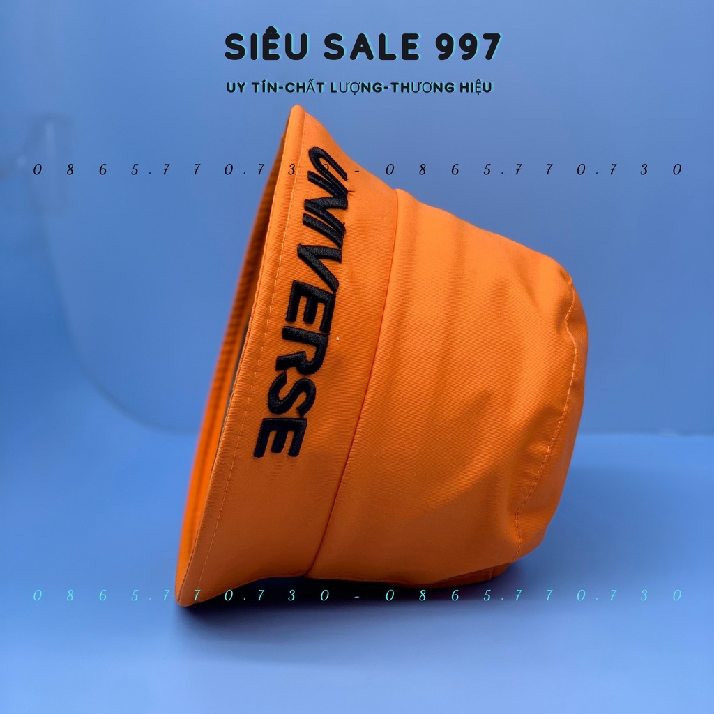 MŨ BUCKET UNIVERS THÊU CHỮ NGANG VÀNH CAO CẤP THỜI TRANG NAM VÀ NỮ