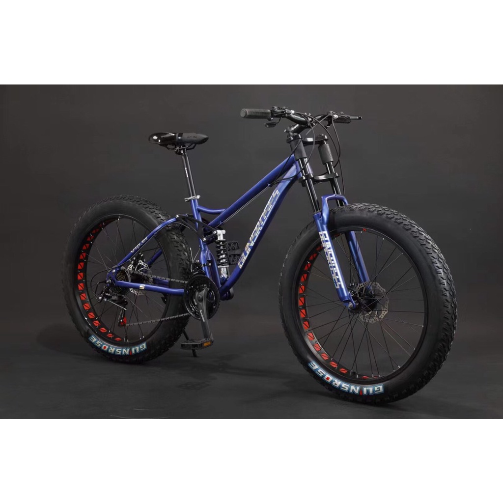 XE ĐẠP BÁNH BÉO GIẢM XÓC KÉP