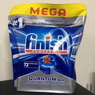 Viên rửa bát Finish quantum max túi 60 viên, 72 viên