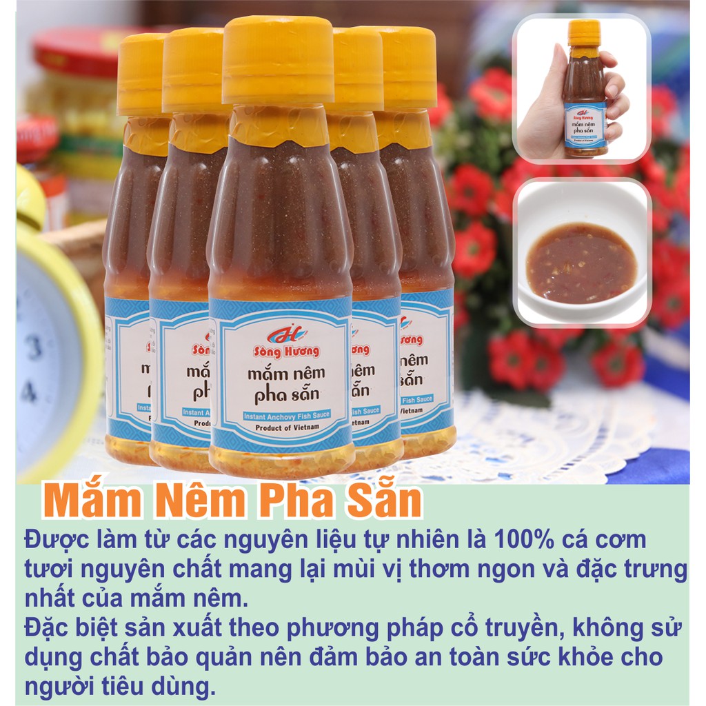 3 Chai Mắm nêm Pha Sẵn Sông Hương Foods Chai 100ml