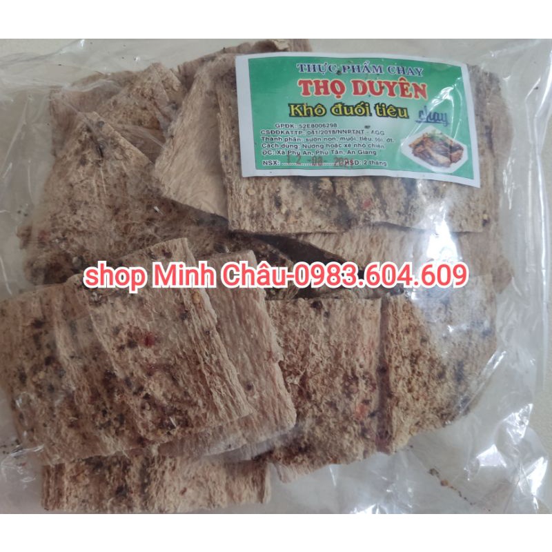 Khô cá đuối tiêu ăn chay/ ăn tương - 500gram