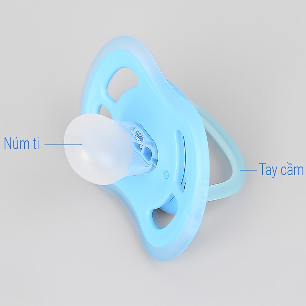 Ty ngậm cho bé Philips Avent, núm ti Avent Ultra Air chỉnh nha, ti giả thông khí chống đầy hơi cho bé