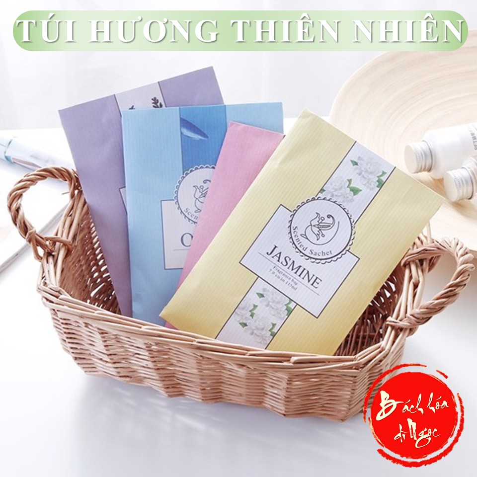 🌺 Túi Thơm Quần áo hương cây cỏ từ thiên nhiên [Mua 5 tặng 1] - Túi 18 cm x 12 cm, hương thơm dễ chịu an toàn