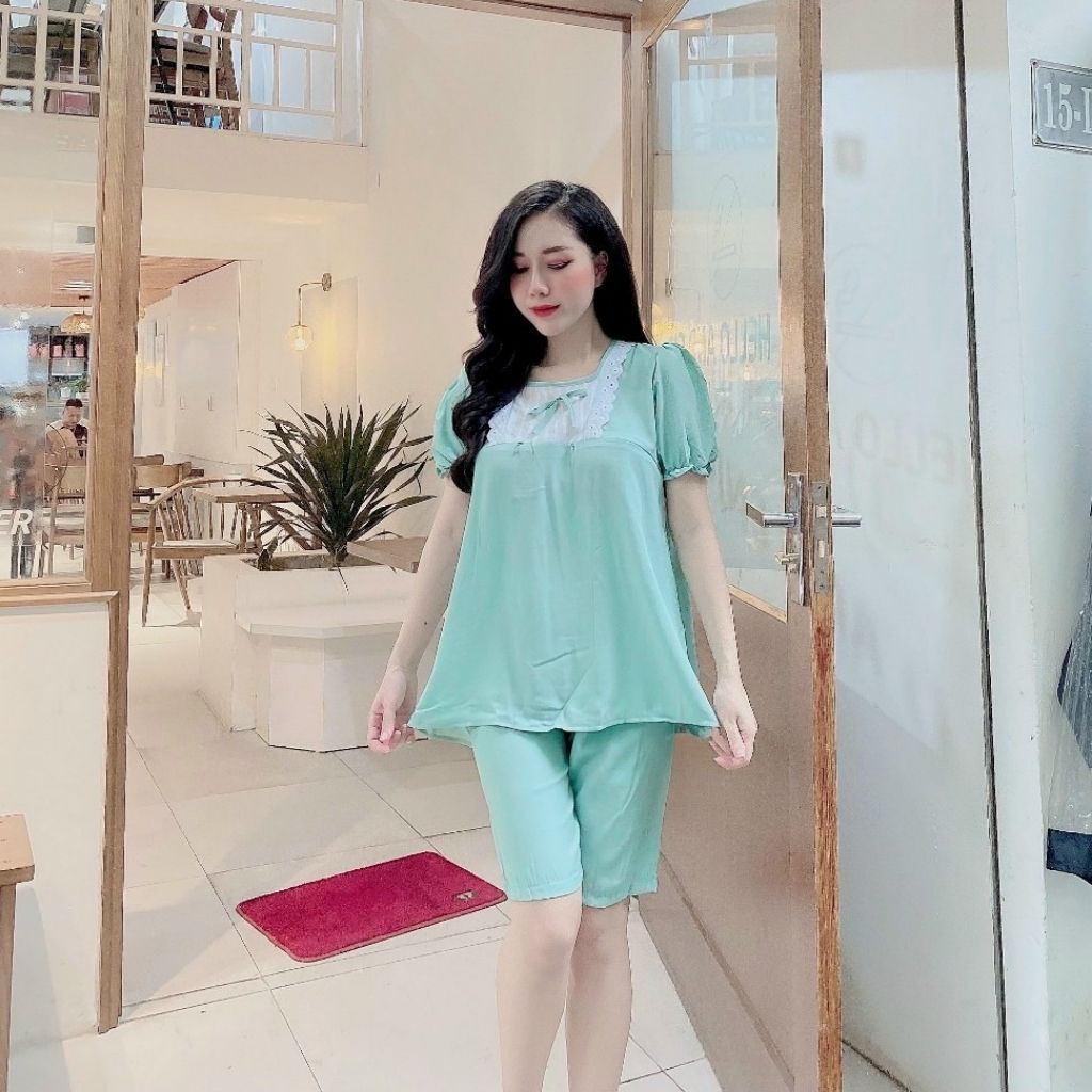 Bộ đồ bầu ngắn tay M332 chất đũi hàn freesize từ 45 đến 70kg