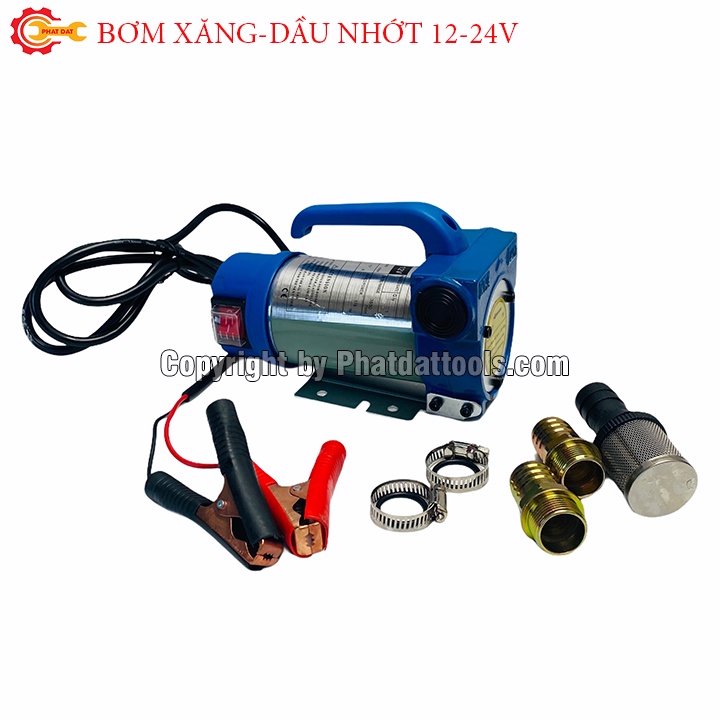 Máy Bơm Hút Nhiên Liệu Xăng, Dầu 12V - 24V - 220V- Bảo Hành 6 Tháng
