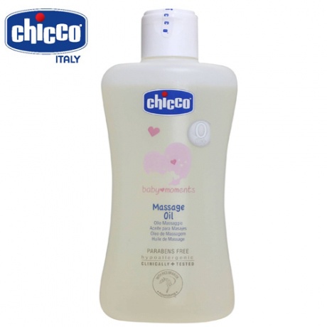 Dầu mát-xa Chicco chiết xuất cám gạo 200ml an toàn cho bé BaByC