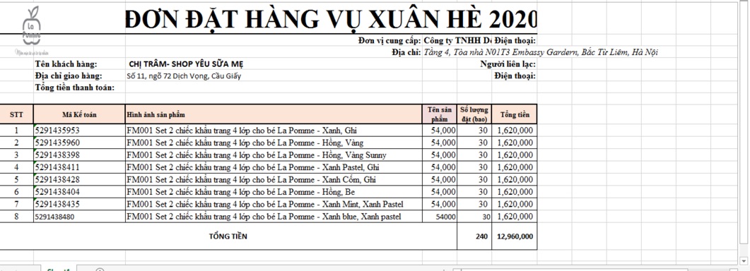 Sét 2 khẩu trang 4 lớp La pomme | BigBuy360 - bigbuy360.vn