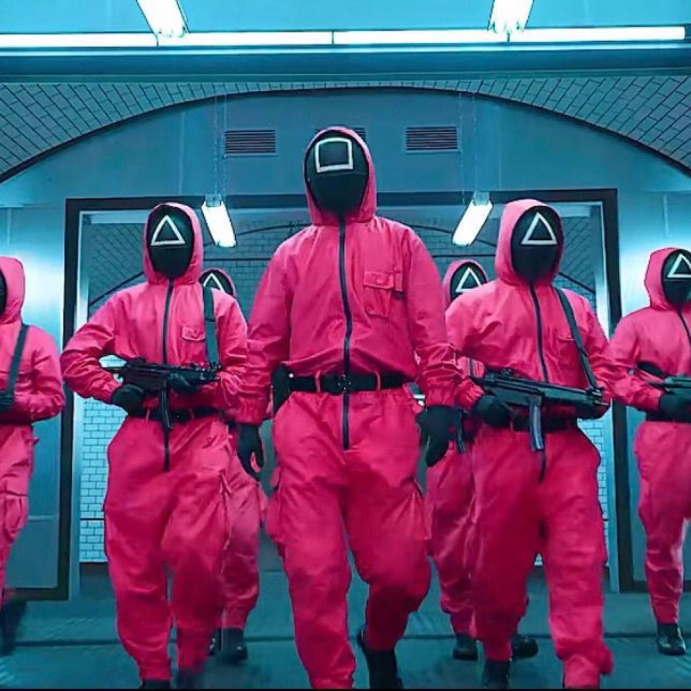 Game Lula Mask Belt Cos Desests Chơi sê-ri truyền hình Hàn Quốc Halloween Round Six Trang phục phụ kiện trang phục