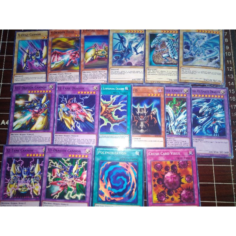 Thẻ bài Yugioh Bộ bài của Seto Kaiba rồng XYZ Blue eyes dragon part 1