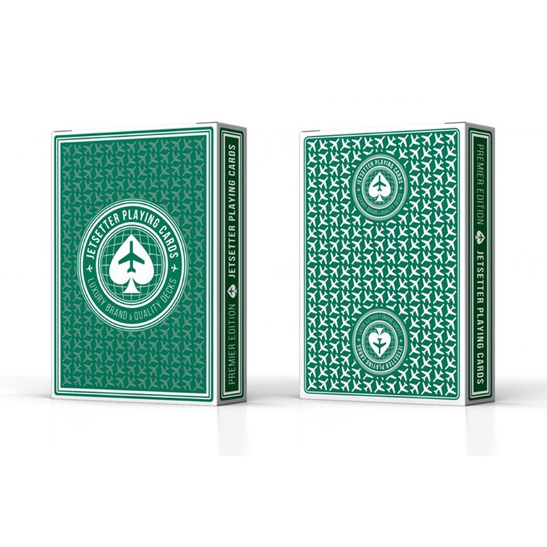 Bài ảo thuật, bài tây Premier Edition in Jetsetter Green by Jetsetter Playing Cards - Hàng chính hãng [Hàng Nhập Mỹ]