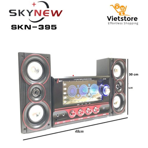 Dàn âm thanh tại nhà - loa vi tính hát karaoke có kết nối Bluetooth USB SKYNEW - SKN395 - Phân phối bởi Vietstore