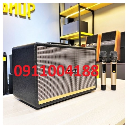 Loa karaoke di động Ronamax H88 Hàng Chính Hãng, Loa mini công suất lớn âm thanh chất lượng + Kèm 2 micro hút âm