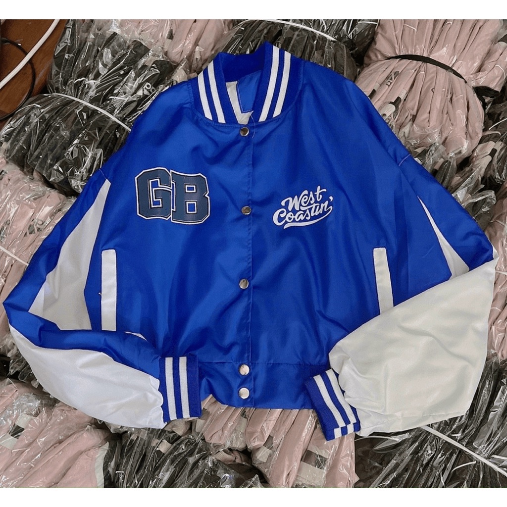 Áo Khoác Bomber Nữ Form Lửng Phối Màu In Chữ Cực Xinh Mẫu Mới Cực HOT - CLITUS FASHION