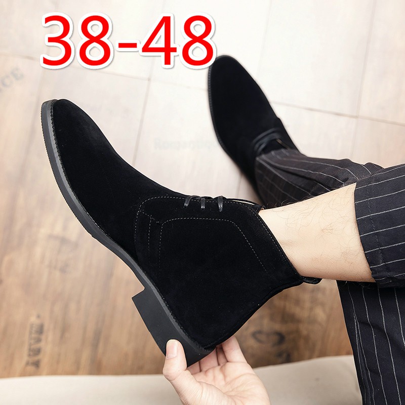 Giày Boots Martin Chelsea Cổ Cao Cột Dây Có Size Lớn 45 46 47 48 Dành Cho Nam Giới