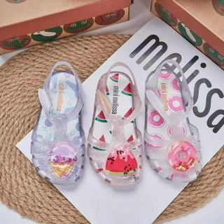 Mini melissa xăng đan jelly mềm trong suốt kiểu công chúa melisa thời trang mùa hè 2024 cho bé gái