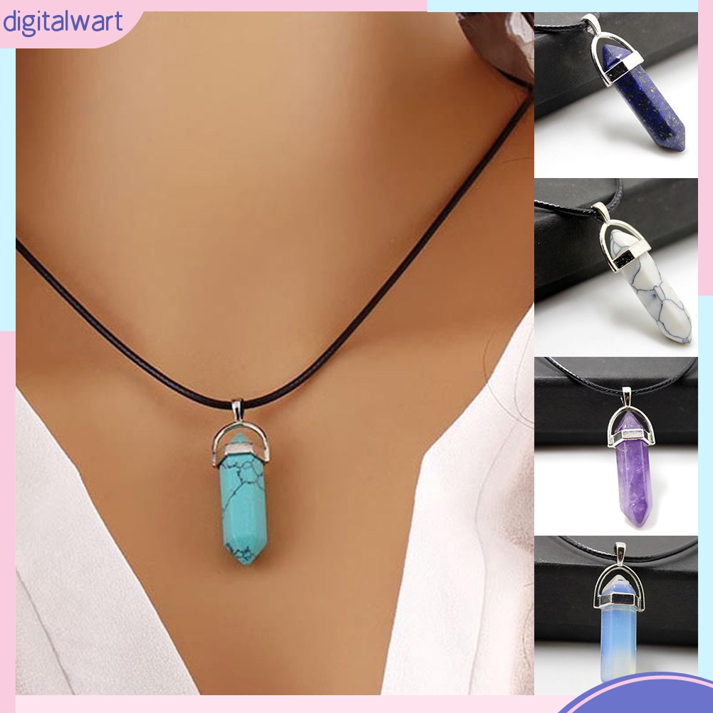 Vòng Cổ Dây Giả Da Đính Đá Màu Thời Trang Unisex