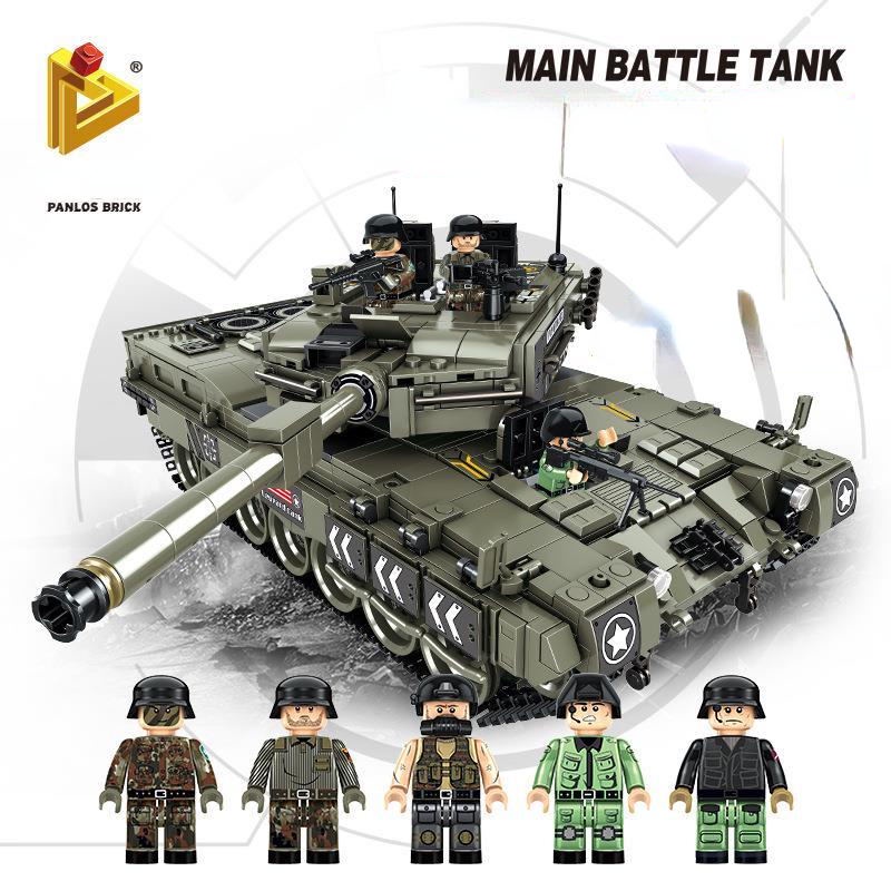Đồ chơi Lắp ghép Mô hình the Type 99 Main Battle Tank Leopard type main battle tank Panlos 632002 632003 632005 xe tăng