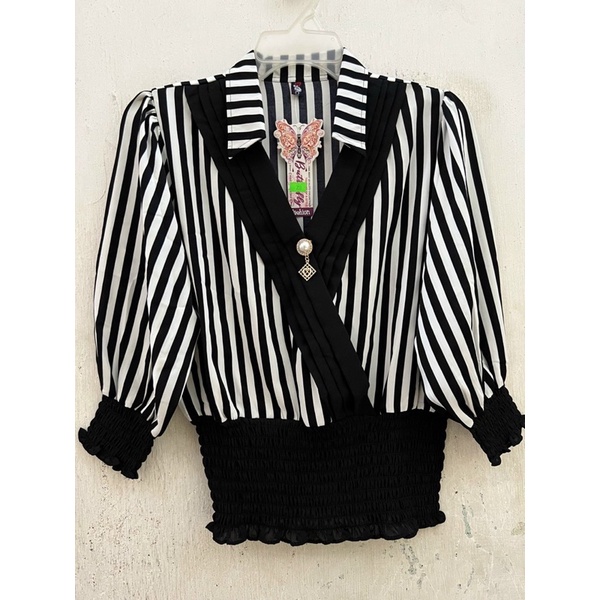 Áo sơ mi nữ bo lai dấu bụng