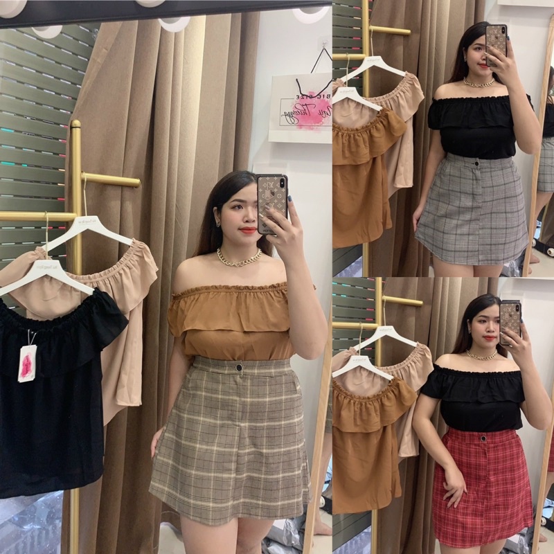 Chân váy chữ A kẻ caro bigsize | BigBuy360 - bigbuy360.vn