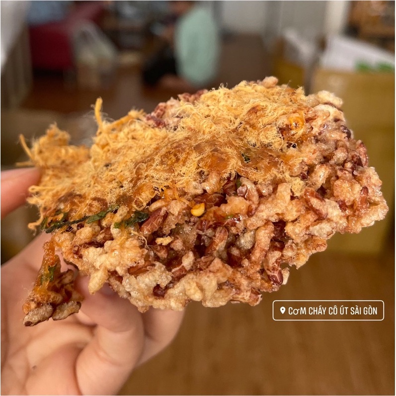 Cô Út Sài Gòn -Cơm Cháy Gạo Lứt Chà Bông - 250gr