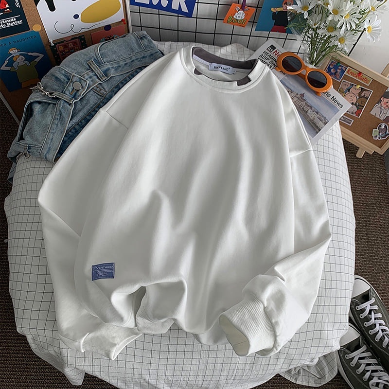 Áo sweater nỉ unisex - Rio.uni - Form rộng Layer rách nam nữ phong cách Ulzzang